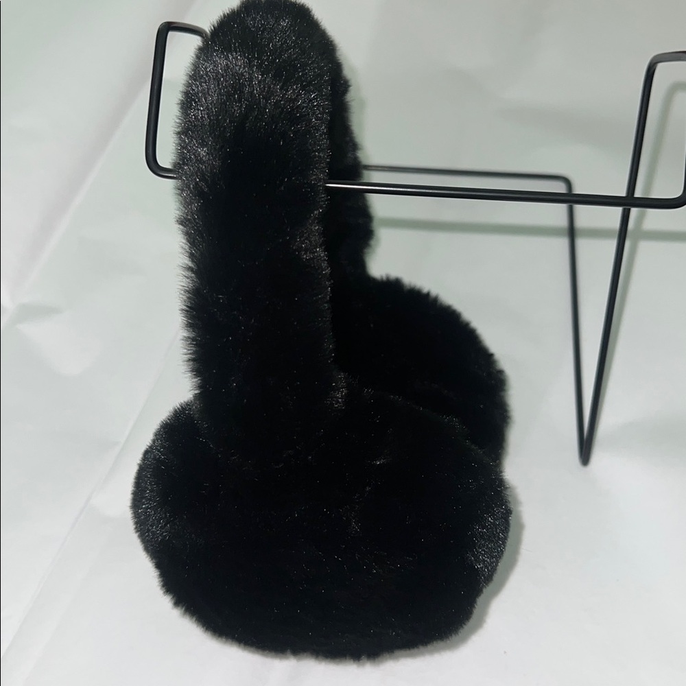 CC Black Adjustable Fuzzy Earmuffs - Picture 4 of 11